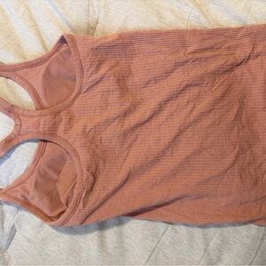 lululemon athletica Ribbed Racerback Tank - Rusty Rose